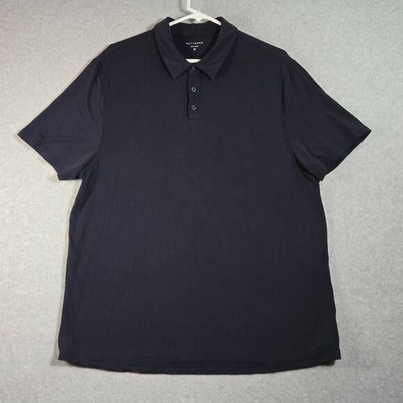 Mott & Bow Luxe Polo Shirt Men’s XL navy Blue Soft Stretch Performance - Picture 1 of 10